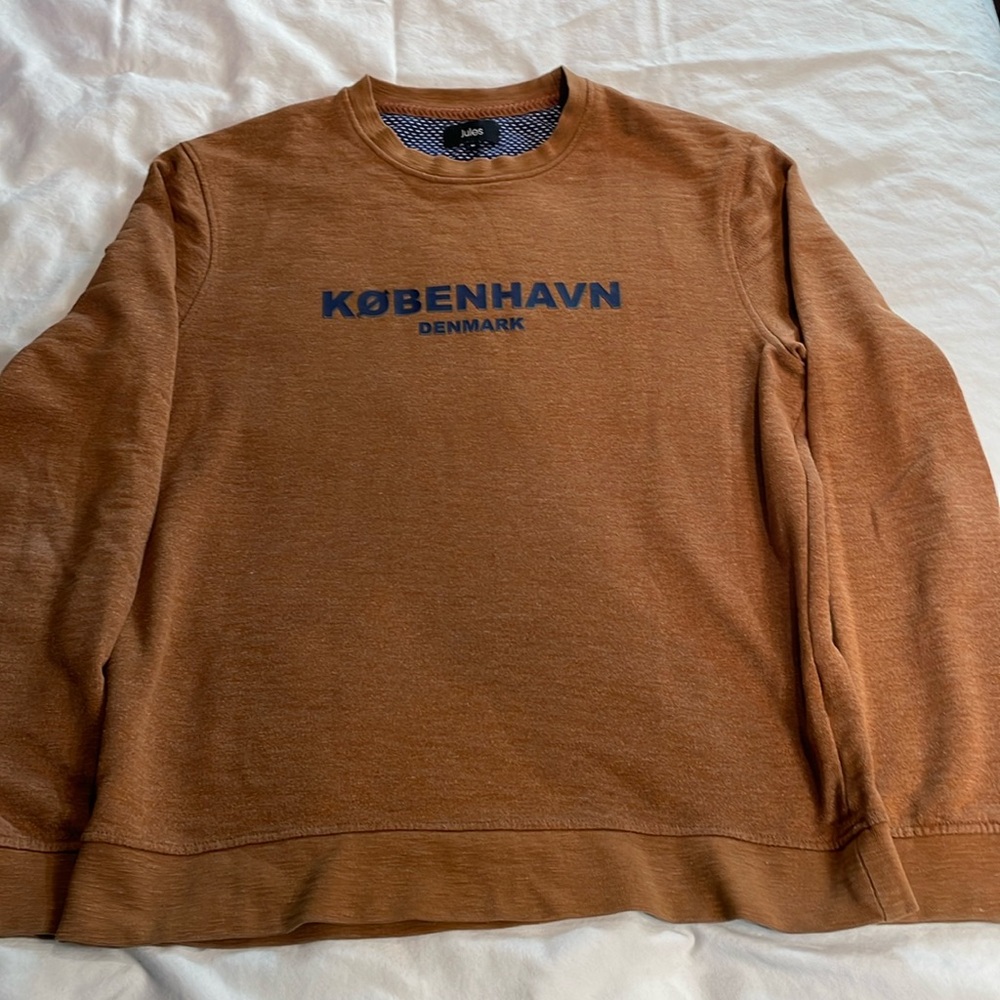 JULES France Men’s Crewneck Sweatshirt Kobenhaven Denmark Size Medium